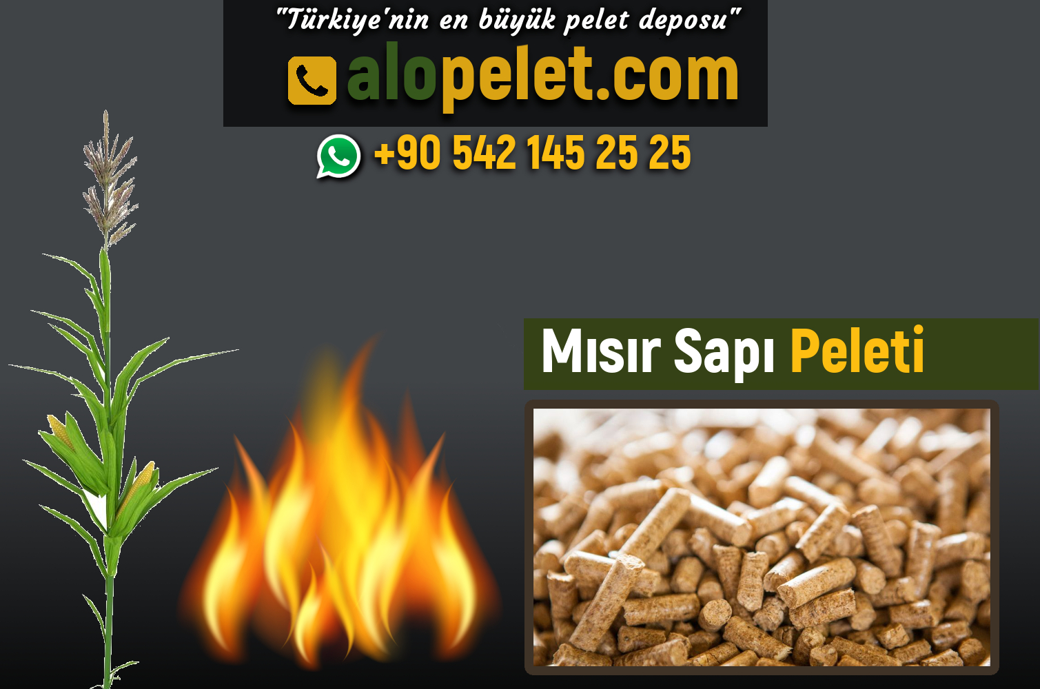 Mısır Sapı Peleti - alopelet.com